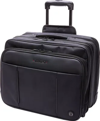 Produktbild von Große Pilotenkoffer multifunktionelle Lehrerkoffer Trolley Schwarz 43 cm BOWATEX