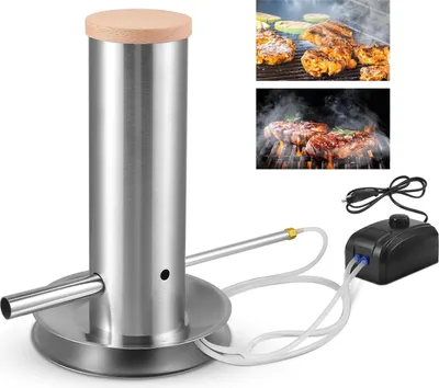 Obrázek produktu pro Generátor kouře BBQ – Elektrické příslušenství – Studené a horké uzení – EU 220 V – Pro grily a peletové udírny – Bílý