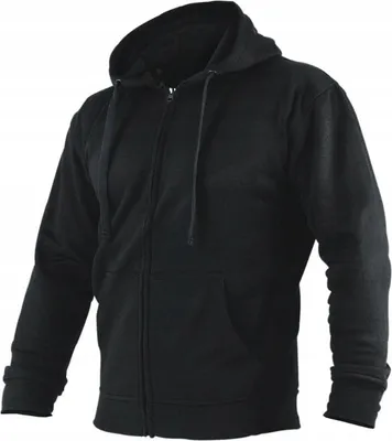 Produktbild von Herren Sweatshirt mit Kapuze schwarz Größe XL