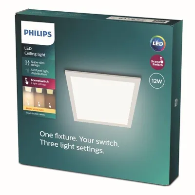 Produktbild von Philips Touch SceneSwitch Deckenleuchte quadratisch 12W weiß