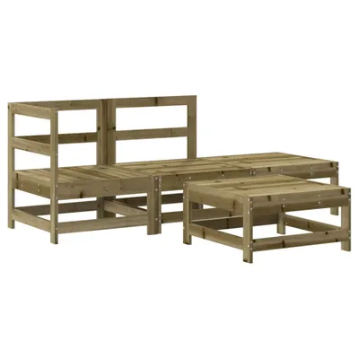 Produktbild von vidaXL 4-tlg. Garten-Lounge-Set Kiefernholz Imprägniert