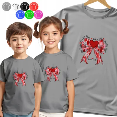 Produktbild von Kinder T-Shirt - KOKARDA W KRATĘ SERDUSZKA KOKARTKI - S