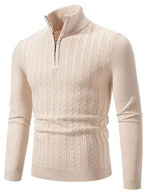 Immagine prodotto di Maglione da uomo con zip sul davanti