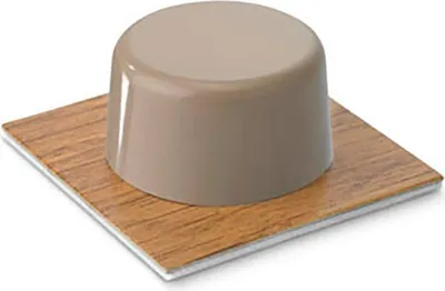 Imagen del producto de Inofix, tope para puerta autoadhesivo para parquet, 2 unidades, color beige. Beige, talla única