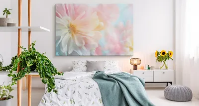 Produktbild von Fabelhafte Canvas LEINWAND BILDER 120x80 cm XXL Kunstdruck Pfingstrosen Blumen Natur