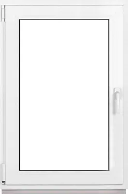 Produktbild von Framex Kellerfenster Fenster Kunststofffenster Weiß Breite x Höhe 80 x 120 cm (800 x 1200 mm) 2fach (32 mm) Dreh Kipp DIN Links - Premium