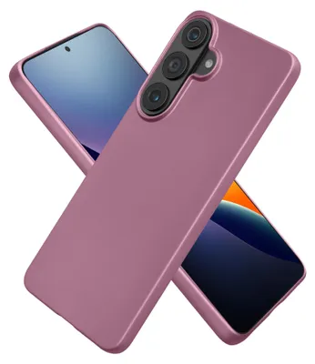 Produktbild von kwmobile Handyhülle für Samsung Galaxy S26 Hülle - Silikon Case metallisch schimmernd - Schutzhülle Cover - Metallic Lavendel