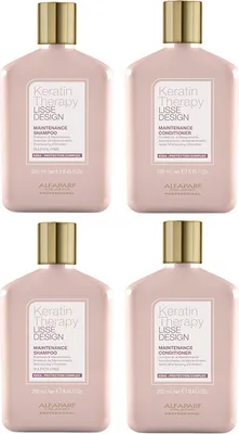 Obrázok produktu pre Alfaparf Keratin Therapy Lisse Design udržiavací šampón 2x250ml + kondicionér 2x250ml