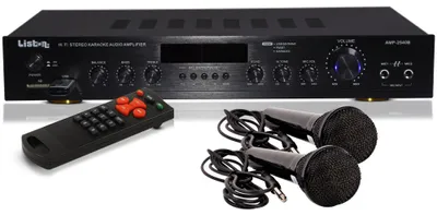 Produktbild von Karaoke Verstärker Bluetooth mit 2 Mikrofonen AMP 2540