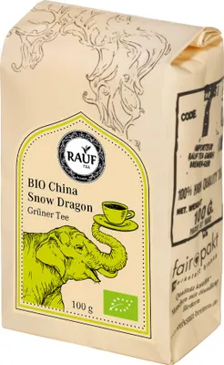 Produktbild von Rauf Tee Grüner Tee China Snow Dragon Bio