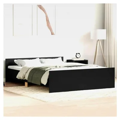 Produktbild von Bettgestell Schwarz 140x190 cm ohne Matratze