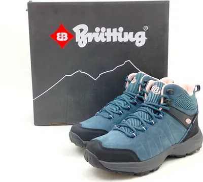 Produktbild von Brütting Comforttex Damen Knöchelschnürschuh Outdoor blau rosa 37