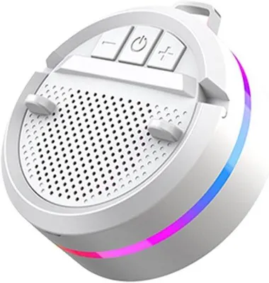 Produktbild von Induktionslautsprecher - Telefonhalter Lautsprecher - Musikhören - RGB Beleuchtung - 55 x 10 x 55 cm - Weiß