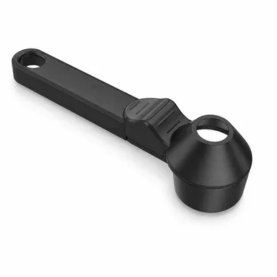 Produktbild von Kaffeelöffel mit Trichter für wiederverwendbare Kaffeekapseln, 2 EL Kaffee Scoop mit Selbstnivellierung, Schwarz