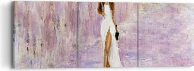 Produktbild von Bild auf Leinwand - Leinwandbild - Frau Regenschirm - 90x30cm - Wand Bild - Wanddeko - Wandbilder - Leinwanddruck - Bilder - Kunstdruck - Wanddekoration - Leinwand bilder - Wandkunst - CA90x30-3822