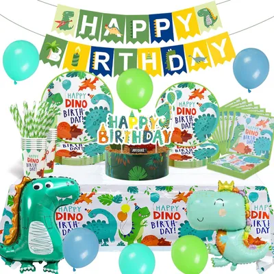 Immagine prodotto di Set di stoviglie a tema dinosauri per 16 persone