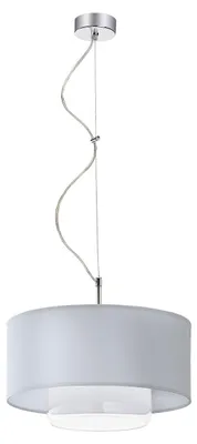 Obrázok produktu pre Závesná lampa AVEO, bielo-strieborná, 1xE27x40W, látka, rozmery: 80x35x35 cm, IP20, Jupiter