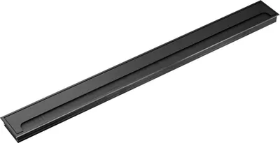 Produktbild von ONPIRA® Premium Kabeldurchführung Alu Schreibtisch Kabeldurchlass Kabel Auslass Schwarz / 80x800mm
