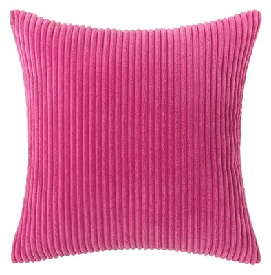 Produktbild von 2er Set Kordsamt Kissenbezug Weihnachten 45x45cm Rosenrot
