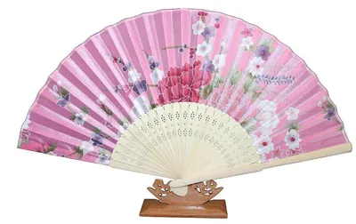 Produktbild von 508, 1 Stk. Hand- Deko- Sommer Fächer Blumen Motive Retro Design