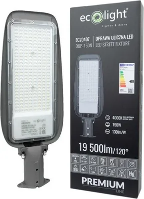Image de Lampadaire lanterne 150W 4000K 130lm/W IP65 Ecolight EC20407