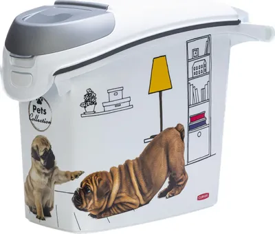Produktbild von Curver Pets Collection - Futtercontainer Hund - Weiß - 15L - 6kg