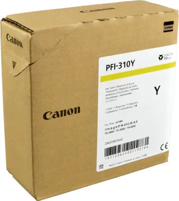 Produktbild von Canon PFI-310Y, Gelb, Tinte auf Pigmentbasis, 330 ml