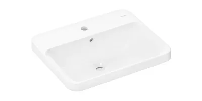 Obrázek produktu pro Vestavné umyvadlo Xuniva Q 550x450mm e HL m ÜL bílé bez SmartClean bílé bez SmartClean