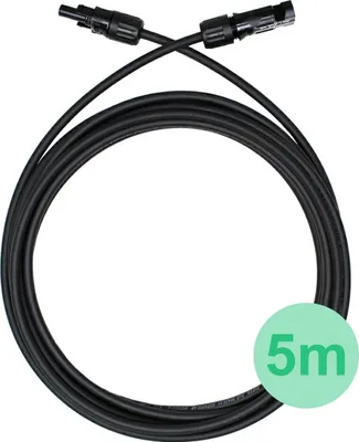 Immagine prodotto di Cavo solare 6mm nero 5 metri con connettore MC4-Solar-6mm-twart-5metro