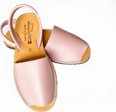 Produktbild von Avarcas Minorquine Sandalen, Uni, Naturleder, Altrosa, 41 EU
