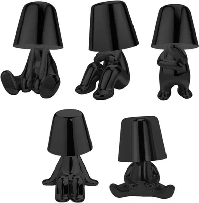 Produktbild von Luxus - Bins Brother Tischlampe - Schwarz - Set van 5