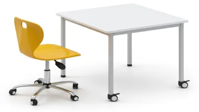 Produktbild von Moderne Schulbank mit mobilem Tisch und ergonomischem Drehstuhl
