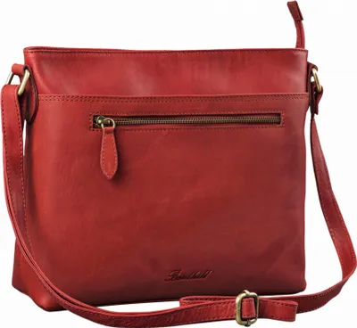 Produktbild von Benthill Handtasche Damen Leder - Tasche aus echtem Rindsleder - Schultertasche mit Reißverschluss - Vintage Umhängetasche