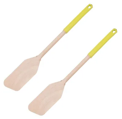 Image de Set de 2 ustensiles de cuisine spatule en bois et silicone Fackelmann Boisselerie