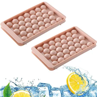 Obrázek produktu pro Kulatá forma na kostky ledu, mini forma na kostky ledu, led na chlazení koktejlů, whisky, čaje a kávy