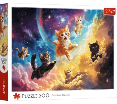Image de Puzzle TREFL Chats d'été 500 pièces