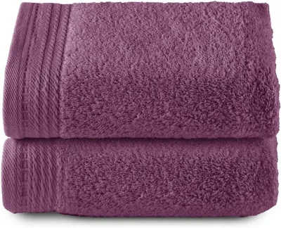 Produktbild von Badhandtücher Set, 2 Stück, 100 x 50 cm, 600 g/m², 100% Baumwolle, schnelltrocknend, für Bad und Sport