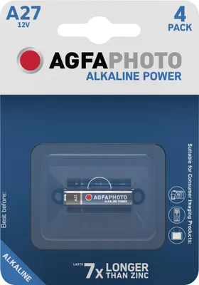 Produktbild von AgfaPhoto Batterie Knopfzelle LR27  V27A  12V Alkaline  1St.