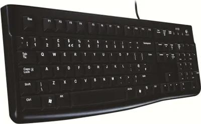 Zdjęcie produktu dla Logitech Keyboard K120 for Business, Penowymiarowy (100%), Przewodowa, USB, Czarny