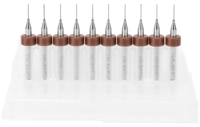 Produktbild von 10-teiliges Mini-Bohrerset für Holzarbeiten, Uhren und Handyreparaturen – 0,5 mm