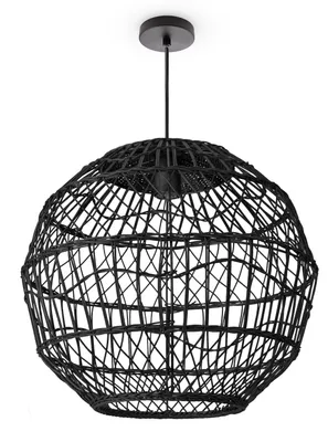 Produktbild von Pendelleuchte Wohnzimmer Boho Korbleuchten Pendellampe Rattan Hängeleuchte