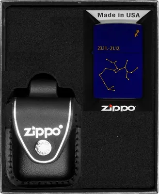 Produktbild von ZIPPO Feuerzeug-Set ZODIAC SAGITTARIUS DESIGN STRZELEC Geschenk No3