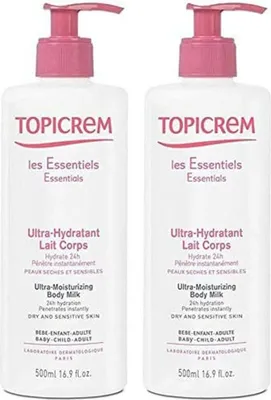 Image de TOPICREM Lait corporel ultra hydratant 2 x 500ML