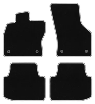 Immagine prodotto di Tappetini in velluto Nero/Argento per Volkswagen Passat B8 2015- Set 4 pezzi