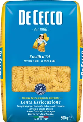 Produktbild von De Cecco Fusilli Nr. 34 - 500 gr.