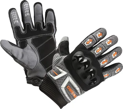 Image de Gants Modeka MX, gris/orange, taille 10