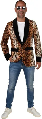 Produktbild von M218294-neu-XXL Sheeba Herren Leoparden Sakko-Jackett Discojackett Gr.XXL=62