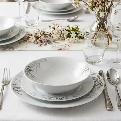 Produktbild von PRIMA DECO NATURA Essservice 36-teilig Porzellan für 12 Personen
