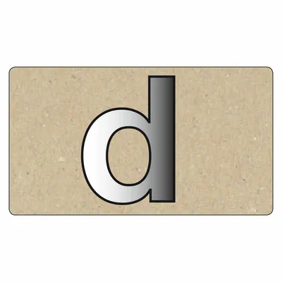 Produktbild von Spiegelornamente Kleinbuchstabe D
