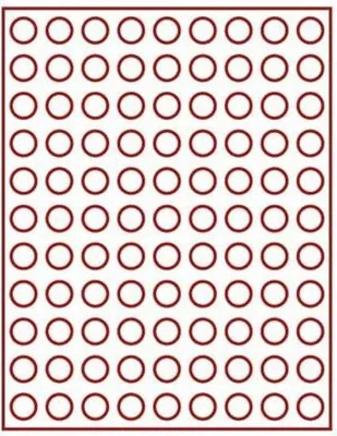 Produktbild von Lindner 2950E Velourseinlage dunkelrot 2950E (Ø 20 mm)